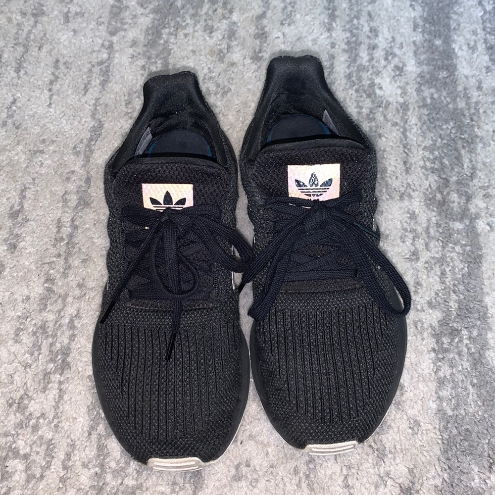Adidas black sneakers size 7.5 women’s